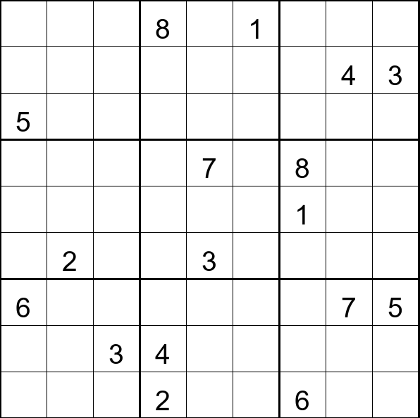 Sudoku 17 elementi